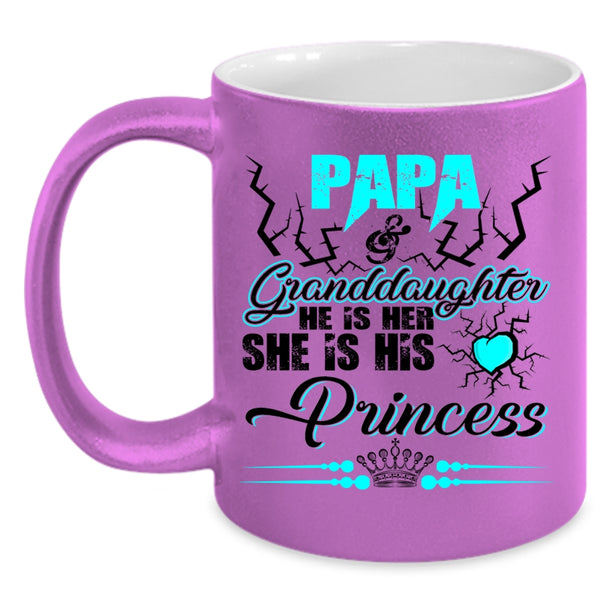 Cool Papa Coffee Mug, Papa And Granddaughter Accent Mug