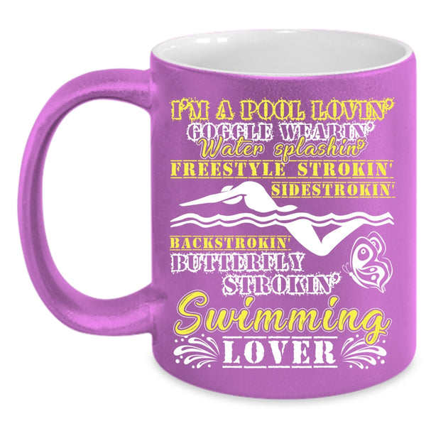 I'm A Pool Loving Coffee Mug, I'm A Swimming Lover Coffee Cup