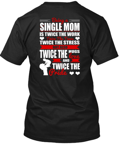 A black t-shirt with the shopify logo
