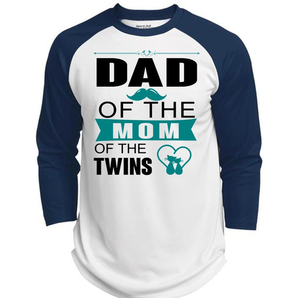 Dad Of The Mom Of The Twins T Shirt, Mother's Day T Shirt  (Polyester Game Baseball Jersey)