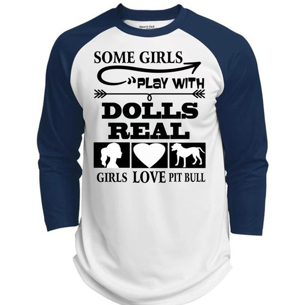 Good Girls Play Dolls T Shirt, I Love Dogs T Shirt, Awesome T-Shirts  (Polyester Game Baseball Jersey)