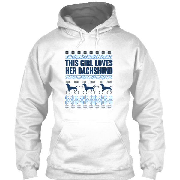 This Girl Loves Her Dachshund T Shirt, Coolest Merry Christmas T Shirt