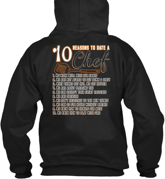 10 Reasons To Date A 10 Chef T Shirt, Play With Fire T Shirt
