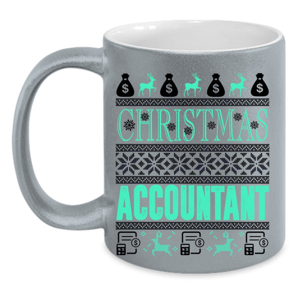 Cute Gift For Accountant Coffee Mug, Christmas Accountant Accent Mug