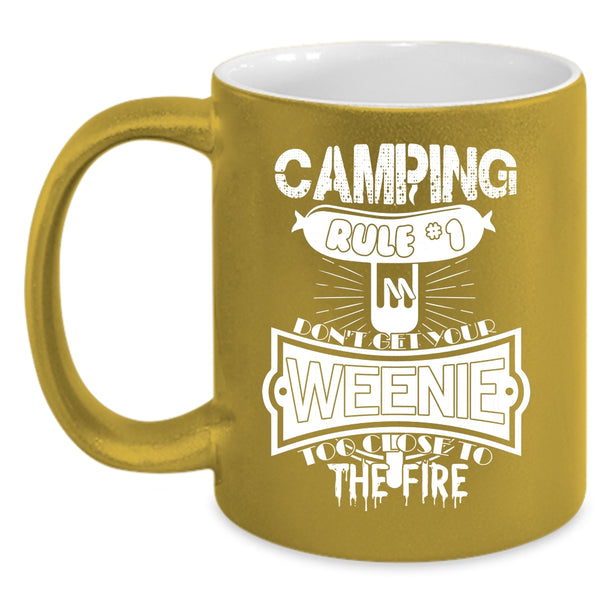 Camping Rule Coffee Mug, Funny Gift For Camper Coffee Cup