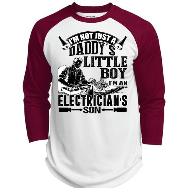 I'm An Electrician's Son T Shirt, I Love Electrician T Shirt, Awesome T-Shirts  (Polyester Game Baseball Jersey)