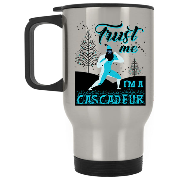 Cute Christmas Travel Mug, I'm A Cascadeur Mug