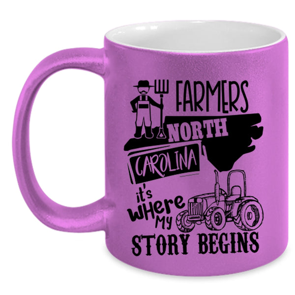 Where My Story Begins Coffee Mug, Farmers North Carolina Accent Mug