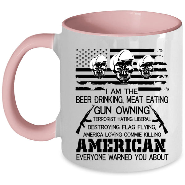 American Flag Coffee Mug, I Am The Beer Drinking Accent Mug