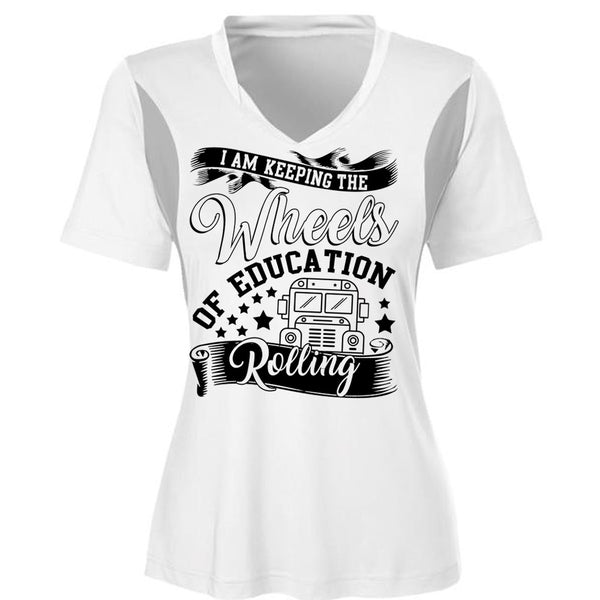 Wheels Of Education Rolling T Shirt, I Love Bus T Shirt, Awesome T-Shirts