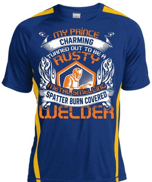 Spatter Burn Covered Welder T Shirt, I Love Welding T Shirt, Cool Shirt