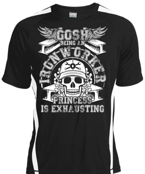 A black t-shirt with the shopify logo