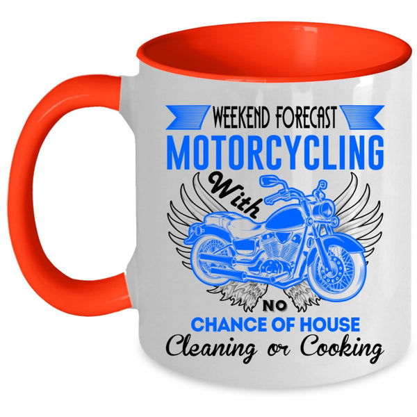 Chace Of Horse Cleaning Or Cooking Coffee Mug, Motorcycling Accent Mug