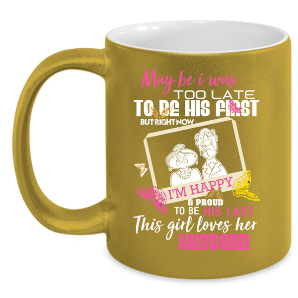 This Girl Loves Her Husband Coffee Mug, Cute Gift For Wedding Coffee Cup