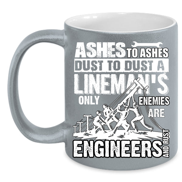Cool Lineman Coffee Mug, Best Gift For Linemans Coffee Cup