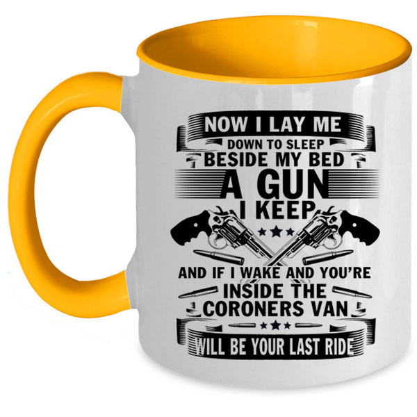 Coroners Van Coffee Mug, Now I Lay Me Down To Sleep Accent Mug