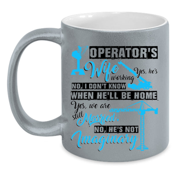 I Love My Operator Coffee Mug, Operator's Wife Accent Mug