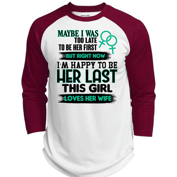 This Girl Loves Her Wife T Shirt, I Love Husband T Shirt, Awesome T-Shirts  (Polyester Game Baseball Jersey)