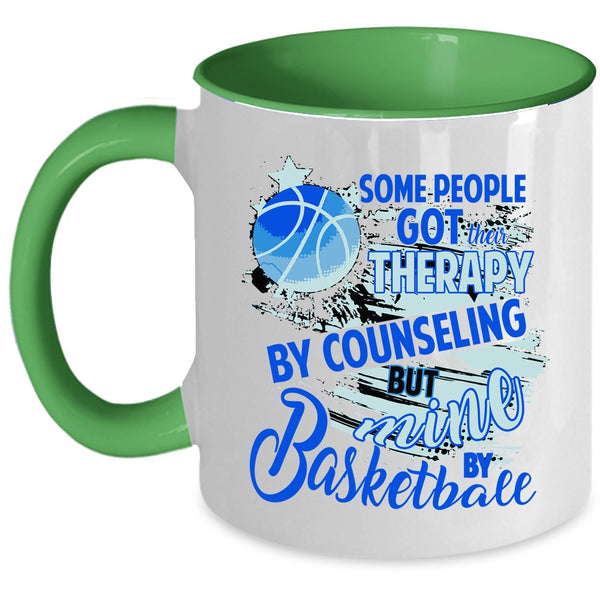 Cool Sporty Coffee Mug, Basketball Accent Mug