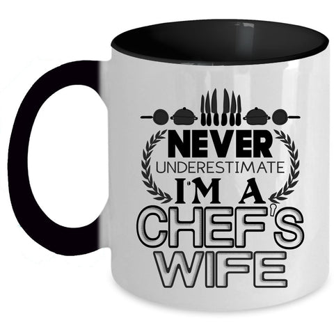 Cool Just Married Coffee Mug, I'm A Chef's Wife Accent Mug