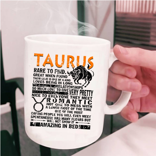 Birthday Gift Coffee Mug, Taurus Rare To Find Cup