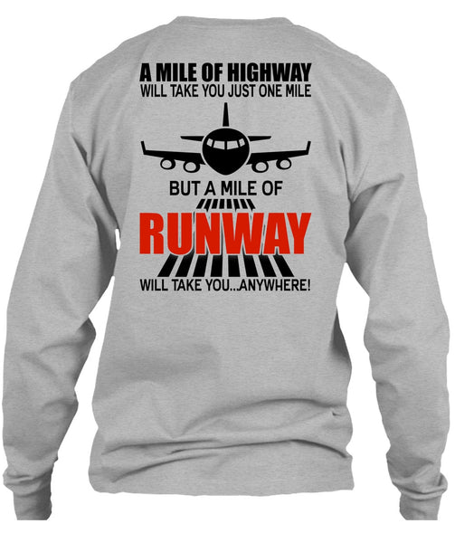 A Mile Of Highway T Shirt, I Love Pilot T Shirt
