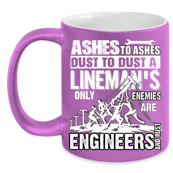 Cool Lineman Coffee Mug, Best Gift For Linemans Coffee Cup