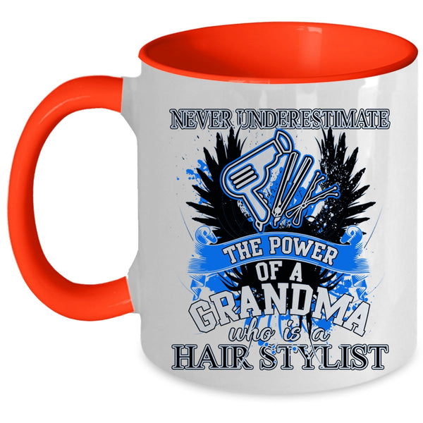 Funny Hairstylist Coffee Mug, Grandma Is A Hairstylist Accent Mug