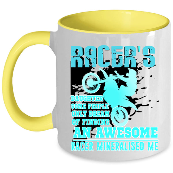 An Awesome Racer Coffee Mug, Racer's Daughter Accent Mug