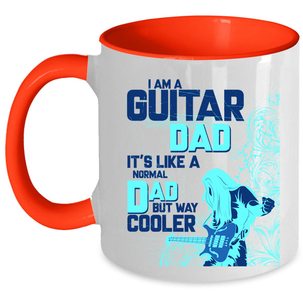 Cool Daddy Coffee Mug, I Am A Guitar Dad Accent Mug