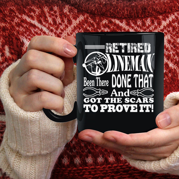 Retired Lineman Coffee Mug, Gift For Retired Lineman Coffee Cup