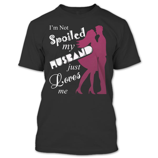 A black t-shirt with the shopify logo