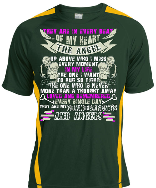 Grandparents And Angels T Shirt, Beat Of My Heart T Shirt, Cool Shirt
