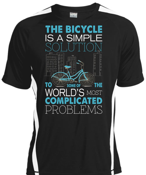 A black t-shirt with the shopify logo