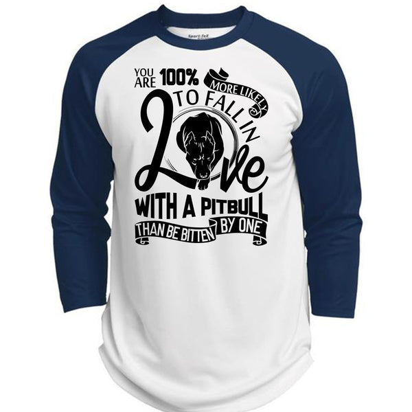 Fall In Love With A Pit Bull T Shirt, I Love Dog T Shirt, Awesome T-Shirts  (Polyester Game Baseball Jersey)