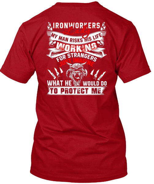 Ironworkers Lady T Shirt, I Love Ironworker T Shirt