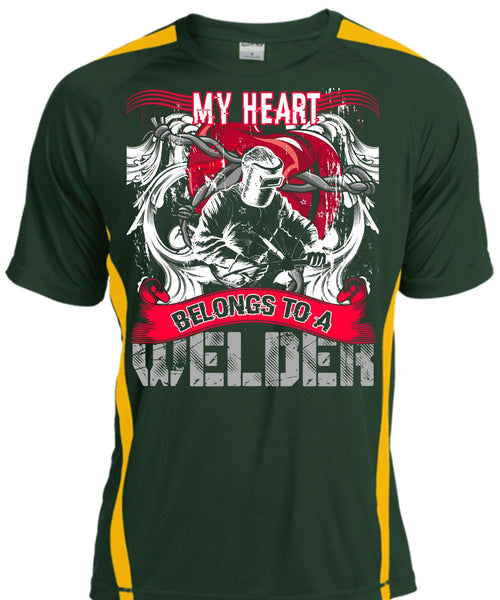 My Heart Belongs To A Welder T Shirt, Being A Welder T Shirt, Cool Shirt