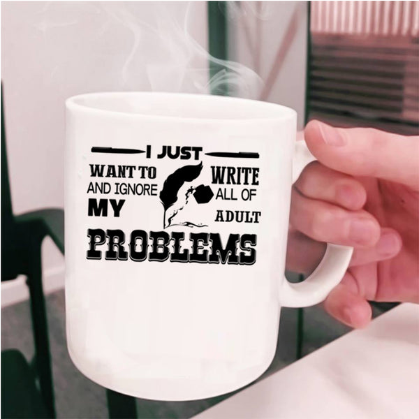 I Love Being A Writer Coffee Mug, I Just Want To Write Cup