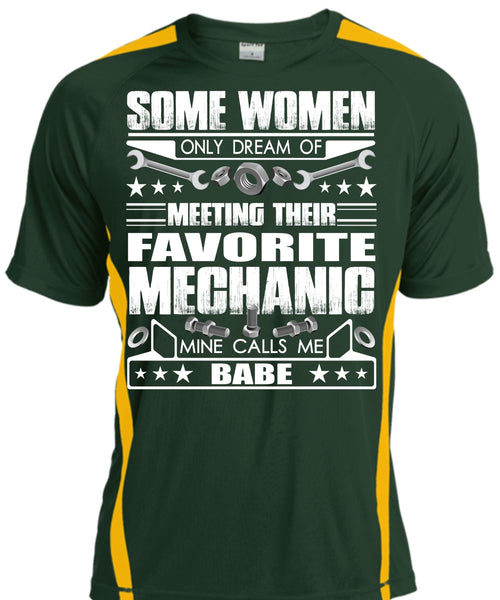 Favorite Mechanic T Shirt, Calls Me Babe T Shirt, Cool Shirt