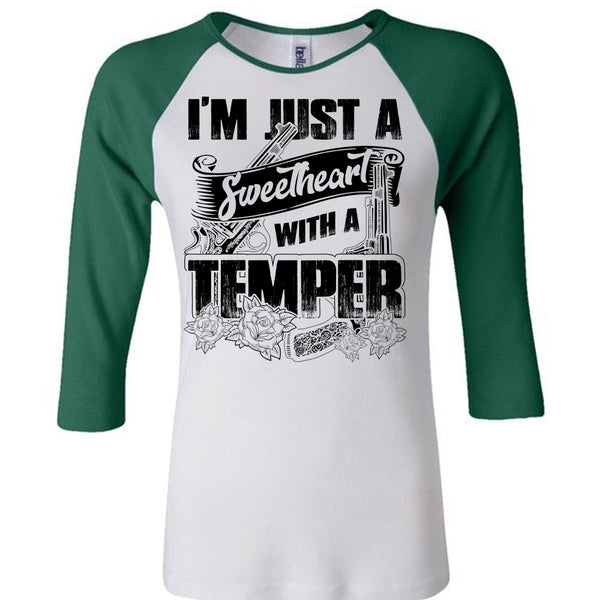 Sweetheart With A Temper T Shirt, I Love Hunting T Shirt, Awesome T-Shirts