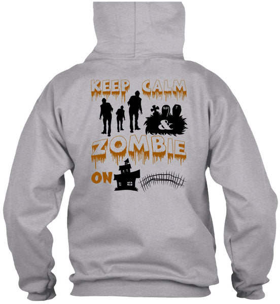 Keep Calm Zombie On T Shirt, Wait For Halloween T Shirt