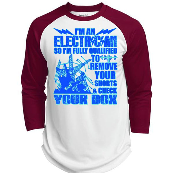 I'm An Electrician T Shirt, Being An Electrician T Shirt, Awesome T-Shirts  (Polyester Game Baseball Jersey)