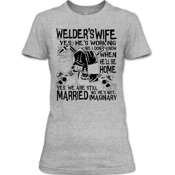 Welder's Wife T Shirt, Coolest Welder's Husband T Shirt