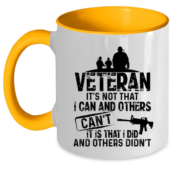 Awesome Gift For Veterans Coffee Mug, Veteran Accent Mug