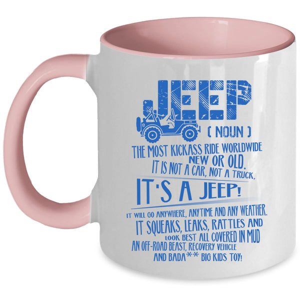 Cool Gift For Jeep Driver Coffee Mug, Jeep Accent Mug