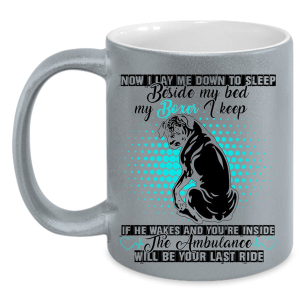 Funny Gift For Boxer Lover Coffee Mug, My Boxer Accent Mug