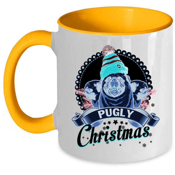 Cute Christmas Coffee Mug, Pugly Christmas Accent Mug