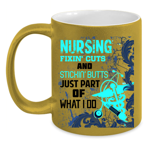 Cute Gift For Nurses Coffee Mug, Nursing Accent Mug