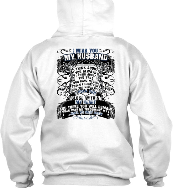 I Miss You My Husband T Shirt, I Love Husband T Shirt
