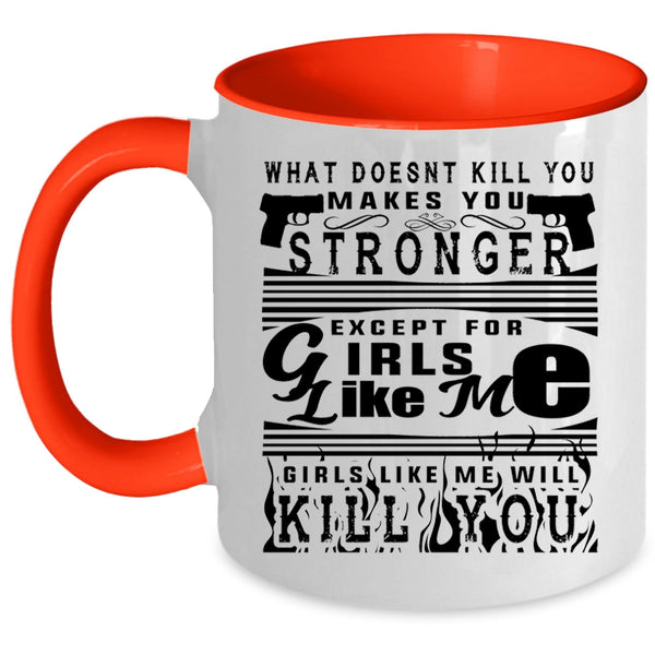 Awesome Gift For My Wife Coffee Mug, Strong Girls Accent Mug